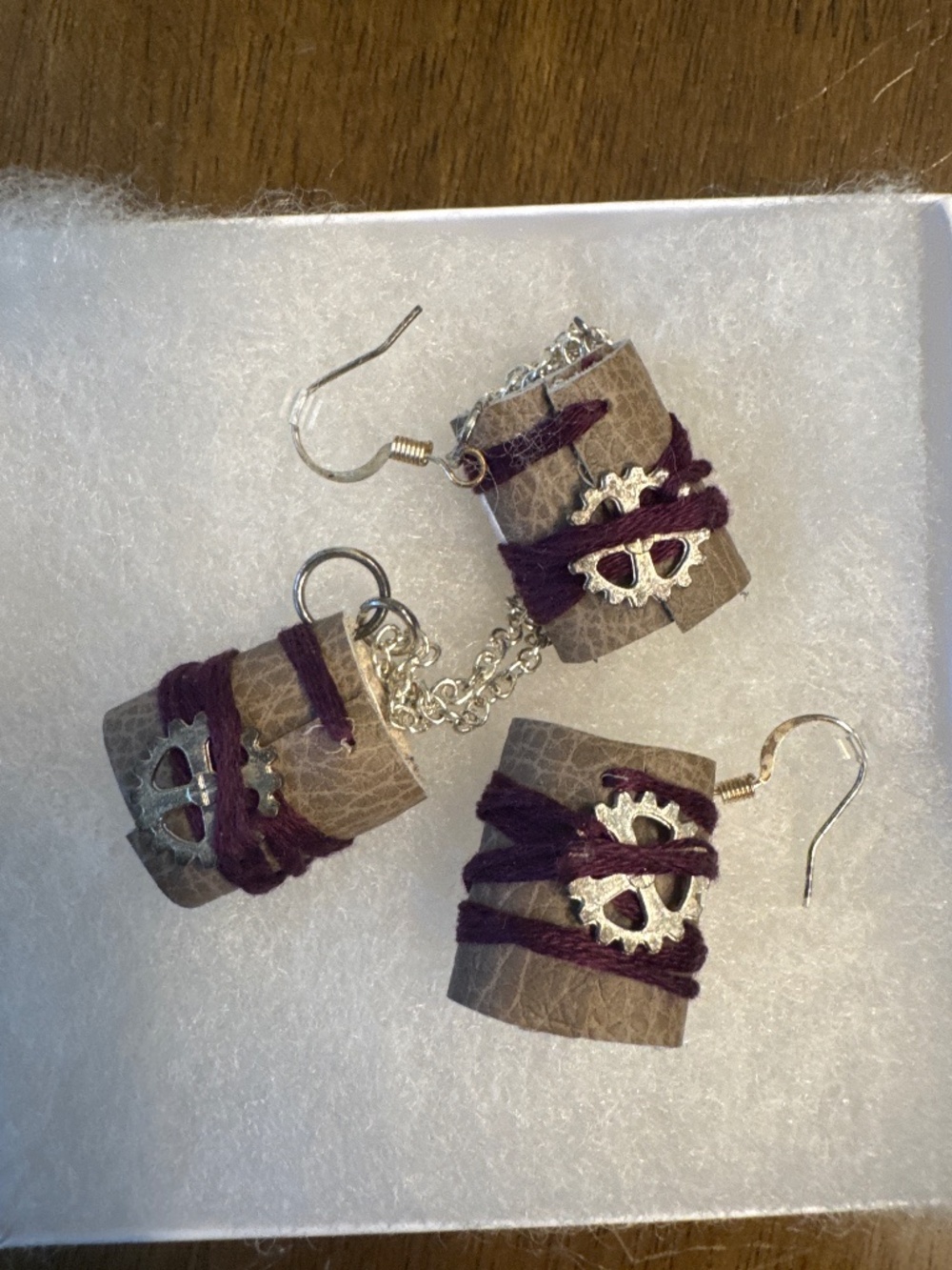 Book earring and necklace